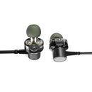 AWEI Z1 Dual Dynamic Earphone 3.5mm Wired Control Sports Deep Bass Stereo Headphone with Mic