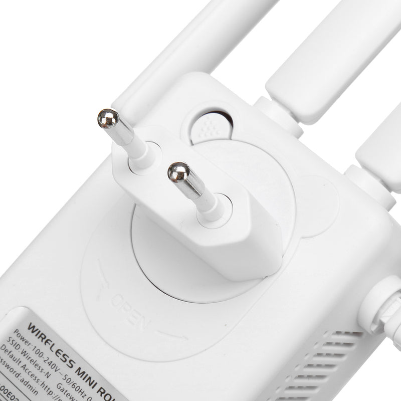 Four Antenna Router 300Mbps Signal Repeater Amplifier WR09 Wireless Wifi