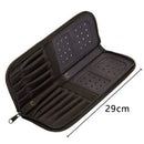 29Cm Artist Paint Brush Holder Zippered Brush Case for Oil Acrylic Watercol O7R1