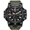 SMAEL 1545 Digital Watch Pure Color Band  Dual Display Waterproof Sport Analog Quartz Watch