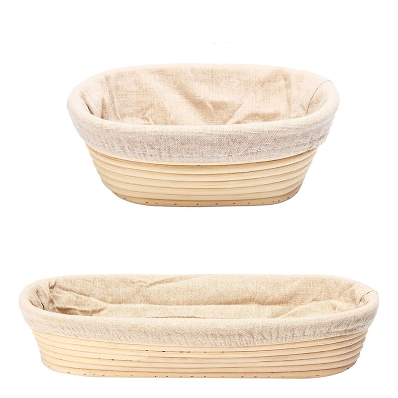 Brotform Banneton Rattan Storage Baskets Bread Dough Proofing Loaf Proving Liner