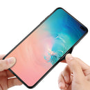 Bakeey Luxury Lycra Series Shockproof Tempered Glass Back Cover Protective Case for Samsung Galaxy S10 Plus