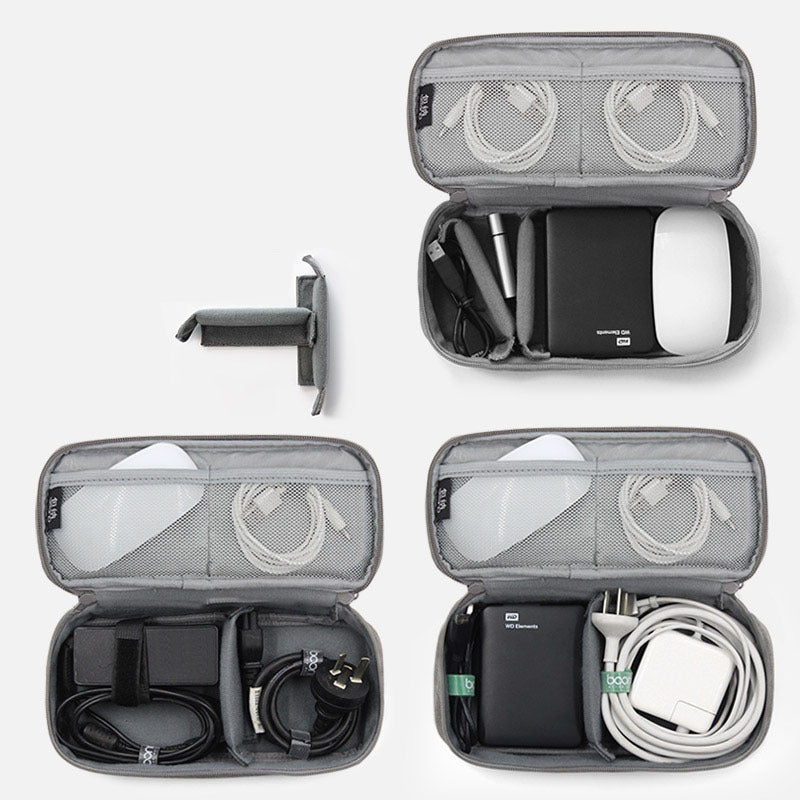 Boona 25cm*11cm Large Capacity Laptop Charger Cable Organizer Storage Bag