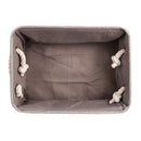 Linen Storage Baskets Waterproof Sundries Polyester Cotton Cloth Storage Basket