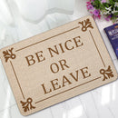 KCASA KC-M5 40x60cm Creative Letter Mat Entrance Door Mats Trap Printed Non-slip Floor Carpet