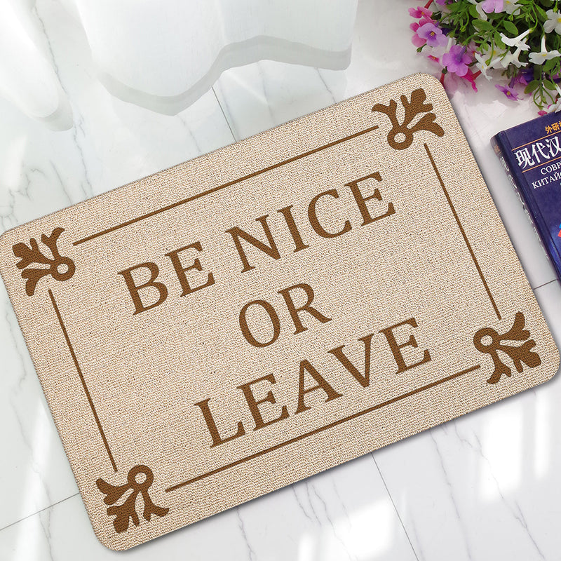 KCASA KC-M5 40x60cm Creative Letter Mat Entrance Door Mats Trap Printed Non-slip Floor Carpet