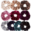 10 Pack Hair Elastics Scrunchies Velvet Scrunchy Bobbles Soft Elegant Elast