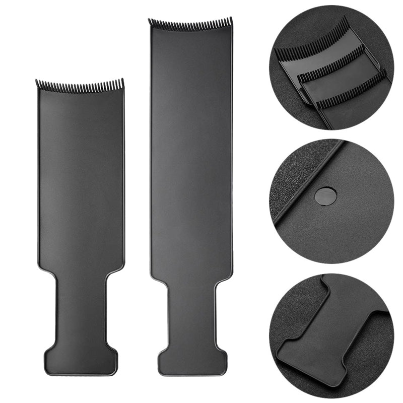 3Pcs Long Hair Highlighting Sectioning Board Barber Flat Top Paddle Board C