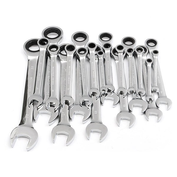 Raitool HT01 Chrome Vanadium Steel Metric Ratchet Spanner Gear Wrench Fixed Head 6-32mm