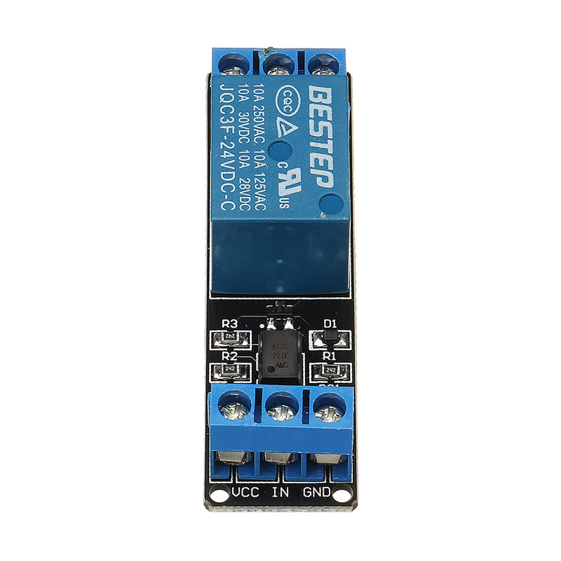 BESTEP 1 Channel 24V Relay Module Optocoupler Isolation With Indicator Input Active Low