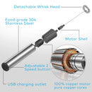 Milk Frother Battery Operated,2-Speed Portable Travel Frother,Electric Milk