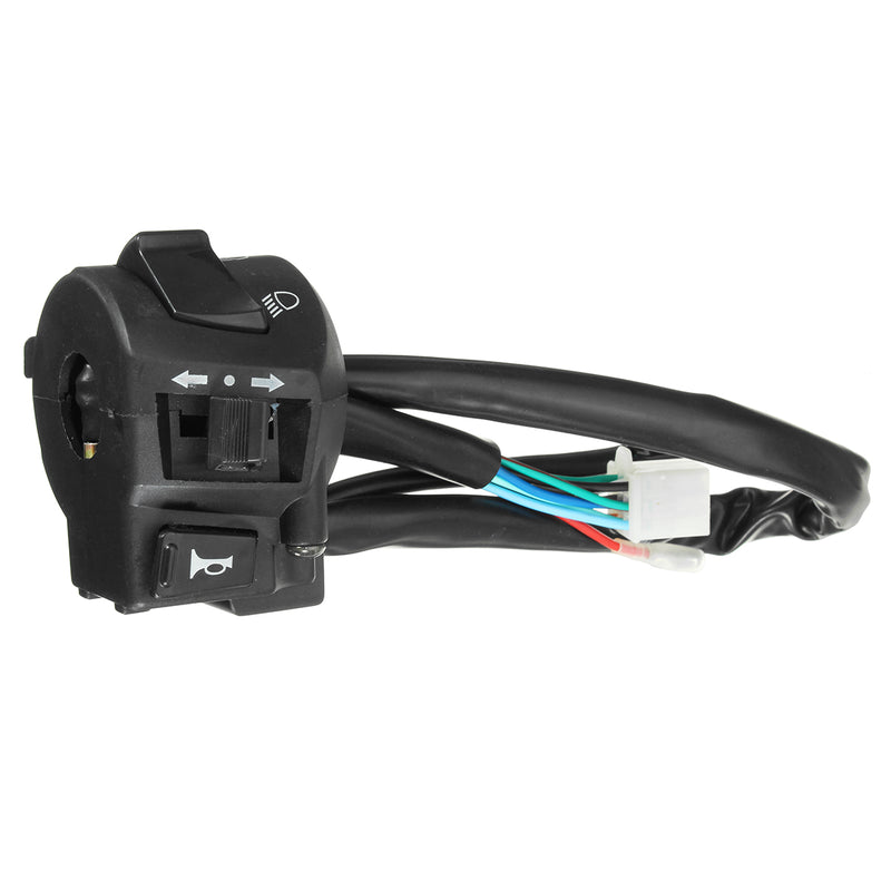 7/8inch 22mm Motorcycle Handlebar Turn Light Horn Hi/Lo Beam Switch Left Side