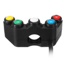 Motorcycle ATV Handlebar Switch Assembly 5 button Array Universal