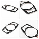 Carbon Fiber Headlight Switch Decor Cover Trim for Ford F150 Mustang 2015-2