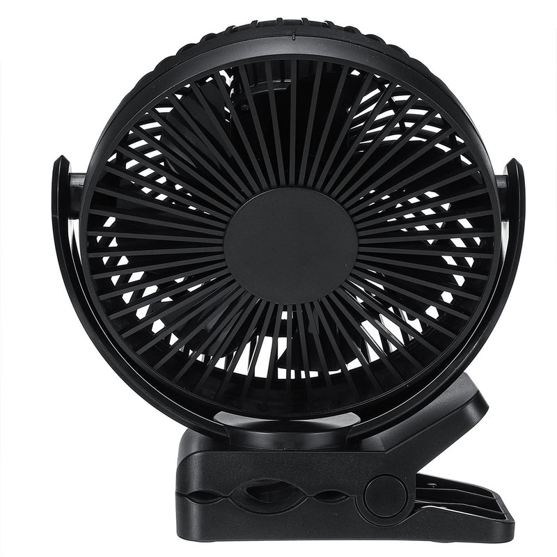 360 Portable 3 Speed USB Clip On Timing Desk Fan Pram Car 5000mAh Rechargeable