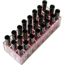 Acrylic Lipstick Organizer Lip Gloss Makeup Holder & 24 Spaces Cosmetics Storage Display