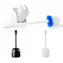 Compact Toilet Cleaning Brush Set with Base Toilet Brush Automatically CloseW8F7