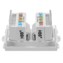 RJ45 Wall Plate Dual Port Socket Panel Building Materials Network Combination Connector Module