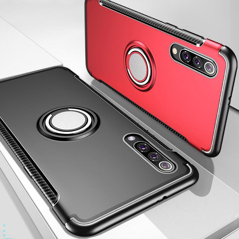 Bakeey 360 Rotating Ring Holder Magnetic Adsorption Shockproof Protective Case for Xiaomi Mi9 / Mi 9 Transparent Edition
