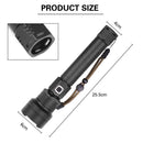 High Power XHP70 Led Flashlight Rechargeable Zoom USB Torch Lamp Flashlight
