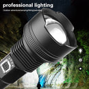 High Power XHP70 Led Flashlight Rechargeable Zoom USB Torch Lamp Flashlight