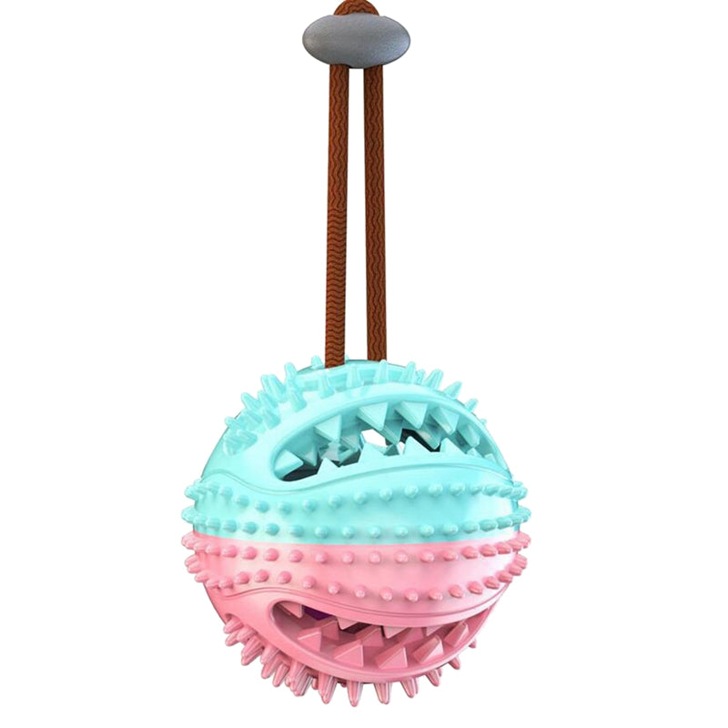 Dog Toys Toothbrush IQ Treat Dispensing Ball Rope Safe Teeth Cleaning Pet C