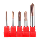 Drillpro 3 Flutes 60 Degree Chamfering Mill AlTiN Coated HRC55 2/3/4/5/6/7/8mm Tungsten Steel Milling Cutter