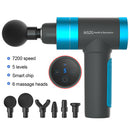6000MAh USB LED Electric Percussion Massager 6800r/min / 7200r/min Handheld Therapy Device For Relaxing Shock Vibration Deep Muscles Electric Massager