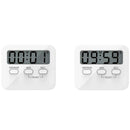Kitchen Timer, 2 Pack Digital Countdown Timers with Loud Alarm, Mute Mode,