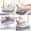 Portale Folding Basket Fruit Vegetable Basin Bowl Dishes Drain Busket Clothes Foldable Storage Washing Basket