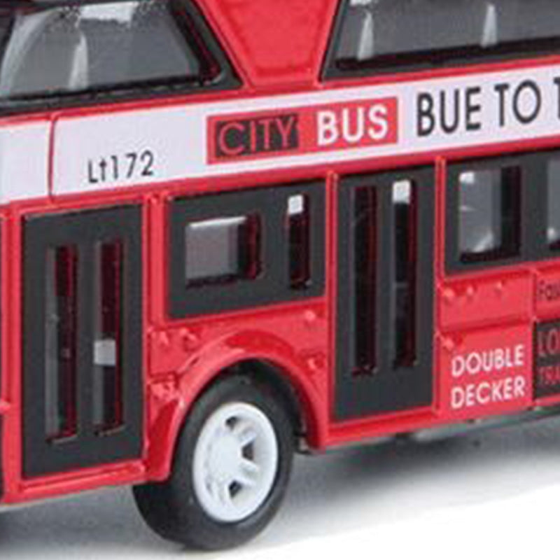 Double-Decker Bus London Bus Design Car Toys Sightseeing Bus Vehicles Urban T7G1