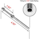 20Pack Threaded Terminal Stud Stainless T316 Marine Grade Stud End Fitting