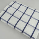 3Piece High Quality Blue White Plaid Striped Tea Towel Kitchen Towel Napkin