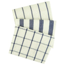 3Piece High Quality Blue White Plaid Striped Tea Towel Kitchen Towel Napkin