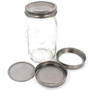 Set of 2 Stainless Steel Sprouting Jar Lid Kit for Superb Ventilation Fit foH5S5