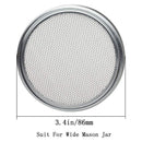 Set of 2 Stainless Steel Sprouting Jar Lid Kit for Superb Ventilation Fit foH5S5
