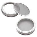 Set of 2 Stainless Steel Sprouting Jar Lid Kit for Superb Ventilation Fit foH5S5