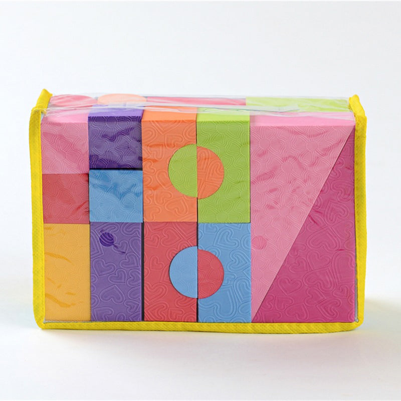 25Pcs Soft Lightweight EVA Foam Building Blocks DIY Model Construction Toy Kids Educational Toys