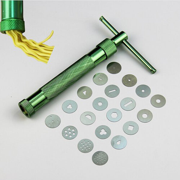 DIY Stainless Steel Clay Extruder Rotary Crowded Clay Mud Gun Decorative Clay Craft Tool