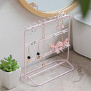 Iron Art Pink Makeup Organizer Jewelry Box Creative Cosmetic Organizer Ring