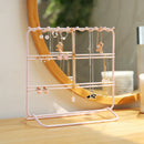 Iron Art Pink Makeup Organizer Jewelry Box Creative Cosmetic Organizer Ring