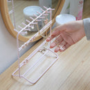 Iron Art Pink Makeup Organizer Jewelry Box Creative Cosmetic Organizer Ring