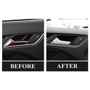 4Pcs Carbon Fiber Inner Car Door Handle Frame Trim Cover for Audi A3 8V 201