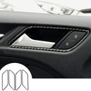 4Pcs Carbon Fiber Inner Car Door Handle Frame Trim Cover for Audi A3 8V 201