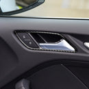 4Pcs Carbon Fiber Inner Car Door Handle Frame Trim Cover for Audi A3 8V 201