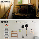 Storage Utility Double Hooks, Heavy Duty for Organizing Power Tools,Small U