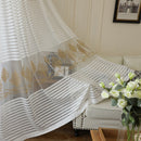 Selling White Embroidered Window Screen Leaves Window Screen Engineering Wi