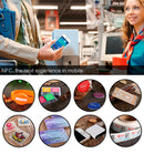 6 Pcs Ntag213 13.56Mhz NFC Electronic Tag Card is Fully Compatible with NFC Mobile Phone PET Waterproof Sticker