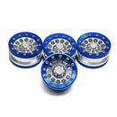 4Pcs Aluminum Alloy 1.9 Beadlock Wheels Rims for 1/10 RC Crawler Axial SCX1