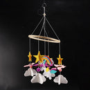 Crib Baby Ceiling Nursery Decor with Natural Wooden Teether Sorrel and Fern